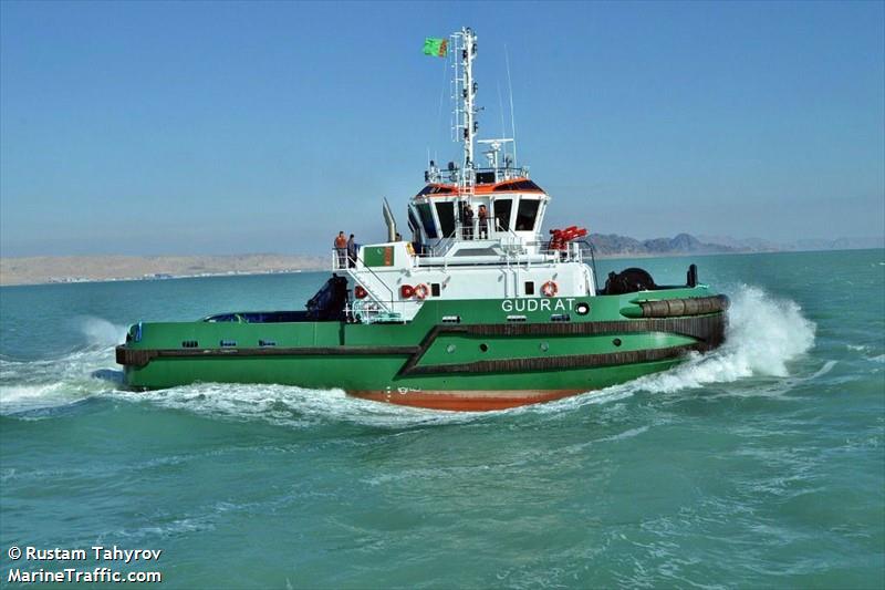 gudrat (Tug) - IMO 9701516, MMSI 434124300, Call Sign EZIB under the flag of Turkmenistan