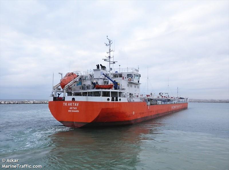 tk aktau (Oil Products Tanker) - IMO 9344459, MMSI 436000062, Call Sign UPJ under the flag of Kazakhstan