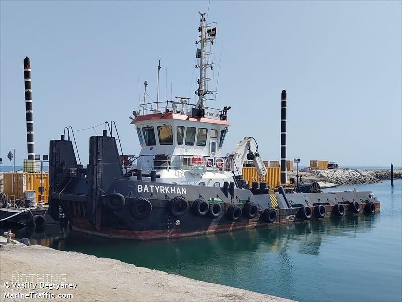 batyrkhan (Pusher Tug) - IMO 9384277, MMSI 436000298, Call Sign UNFZ under the flag of Kazakhstan