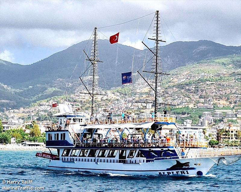 alpler-1 (Passenger ship) - IMO , MMSI 271041161, Call Sign TC8812 under the flag of Turkey