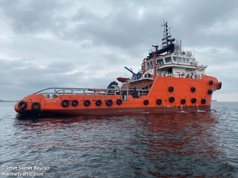 cengiz han (Offshore Tug/Supply Ship) - IMO 9392418, MMSI 271045537, Call Sign TCA4759 under the flag of Turkey
