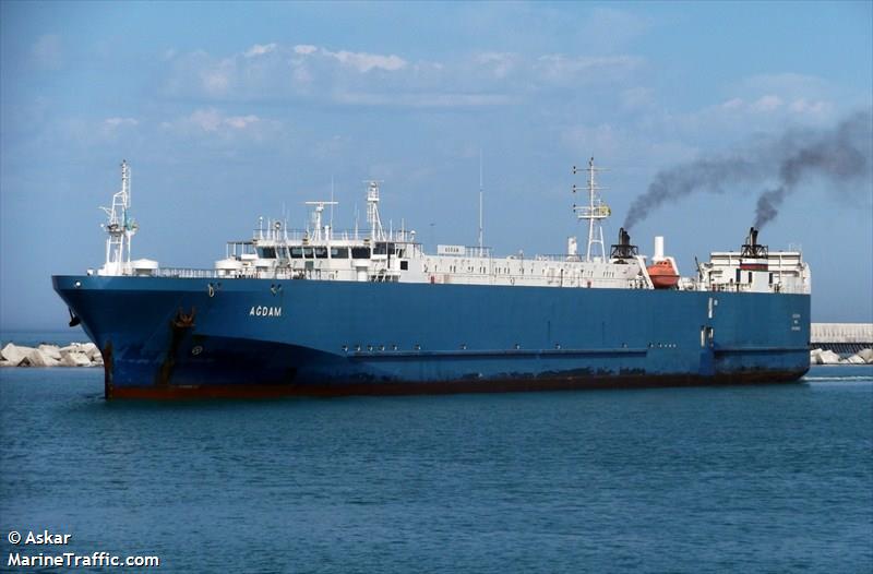 agdam (Ro-Ro Cargo Ship) - IMO 9297826, MMSI 423358100, Call Sign 4JOJ under the flag of Azerbaijan