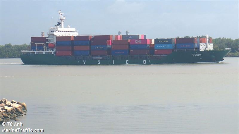 prime (Container Ship) - IMO 9383522, MMSI 574005410, Call Sign XVXP7 under the flag of Vietnam