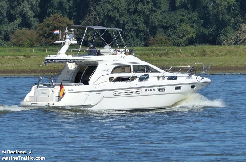 adagio (Pleasure craft) - IMO , MMSI 205297030, Call Sign OP2970 under the flag of Belgium