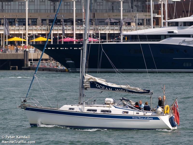ocean wave of albany (Sailing vessel) - IMO , MMSI 235084157, Call Sign 2EDH9 under the flag of United Kingdom (UK)