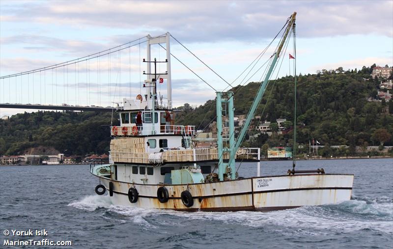 omerogullari (Fishing vessel) - IMO , MMSI 271062084, Call Sign TC9518 under the flag of Turkey