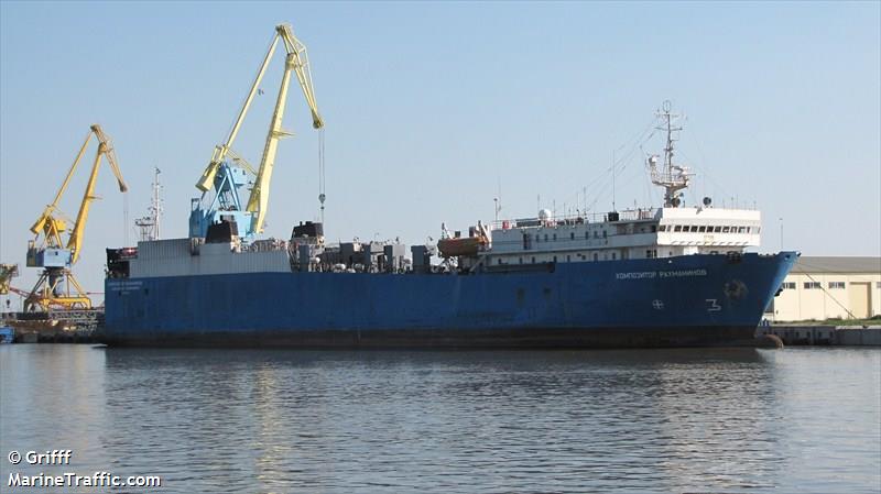 kompozitor rakhmanin (Ro-Ro Cargo Ship) - IMO 8606616, MMSI 273452650, Call Sign UCXW under the flag of Russia