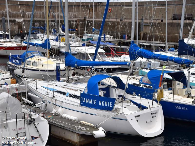 tammienorie (Sailing vessel) - IMO , MMSI 232004987, Call Sign MKKB4 under the flag of United Kingdom (UK)