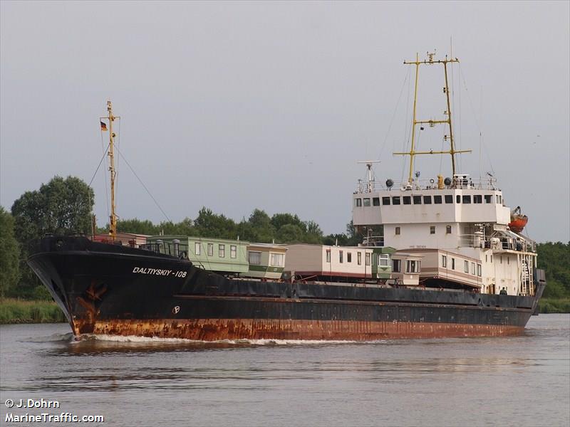 baltiyskiy-108 (General Cargo Ship) - IMO 7612424, MMSI 273333600, Call Sign UFSU under the flag of Russia