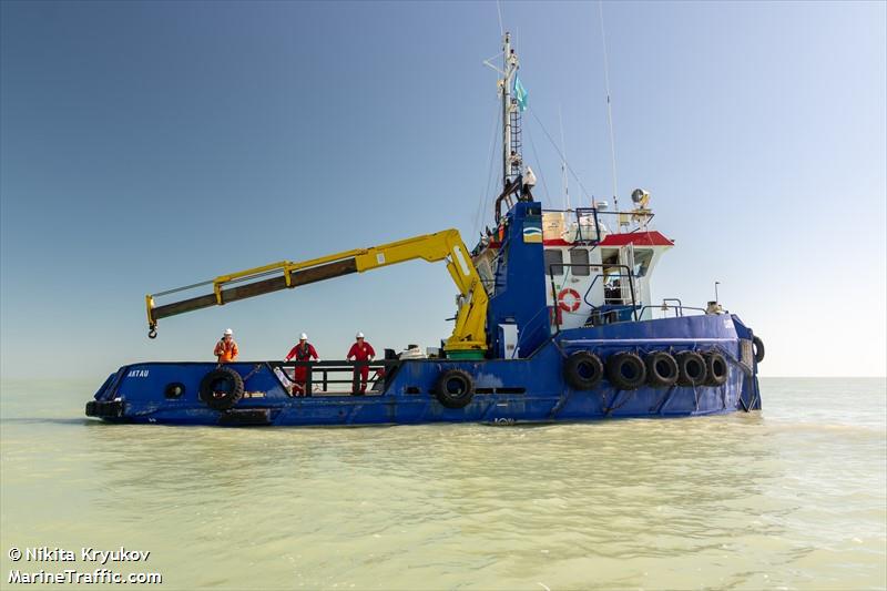 caspian eva (Offshore Tug/Supply Ship) - IMO 9116450, MMSI 436000008, Call Sign UNH under the flag of Kazakhstan