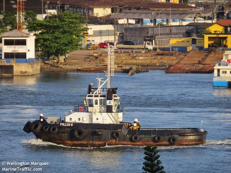 pollux ii (Tug) - IMO 9174074, MMSI 710000450, Call Sign PS3284 under the flag of Brazil