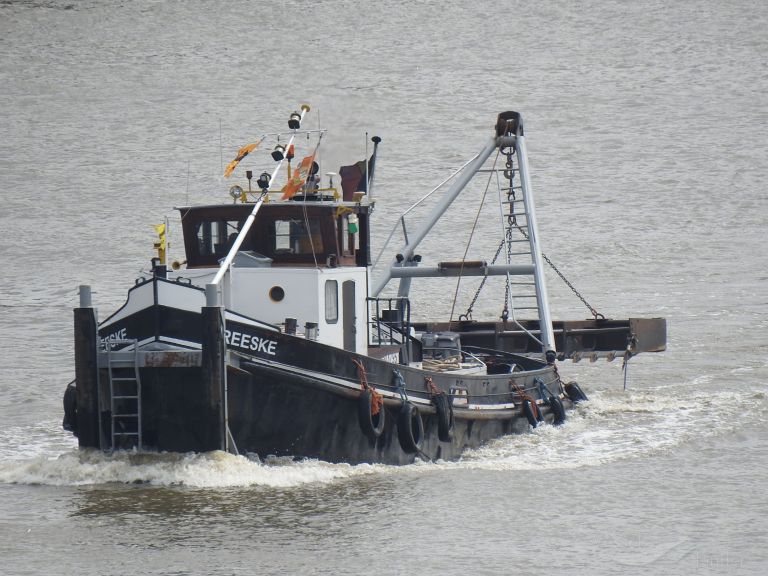 treeske (Dredging or UW ops) - IMO , MMSI 205330690, Call Sign OT3306 under the flag of Belgium