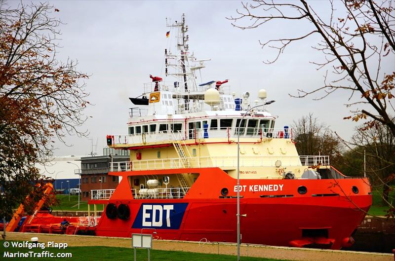 edt kennedy (Offshore Support Vessel) - IMO 9671400, MMSI 210779000, Call Sign 5BAJ4 under the flag of Cyprus