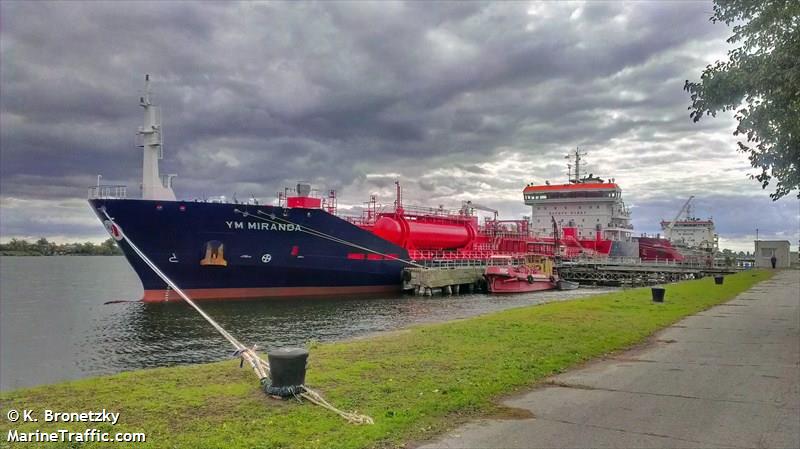 ym miranda (Chemical/Oil Products Tanker) - IMO 9554755, MMSI 229370000, Call Sign 9HA3277 under the flag of Malta