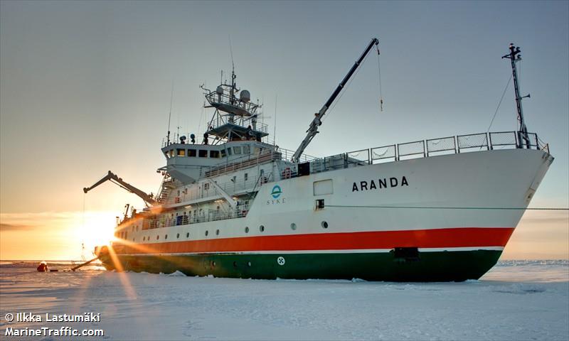 aranda (Research Vessel) - IMO 8802076, MMSI 230145000, Call Sign OIRY under the flag of Finland