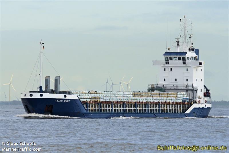 celtic spirit (General Cargo Ship) - IMO 9136204, MMSI 235103736, Call Sign 2HHQ4 under the flag of United Kingdom (UK)