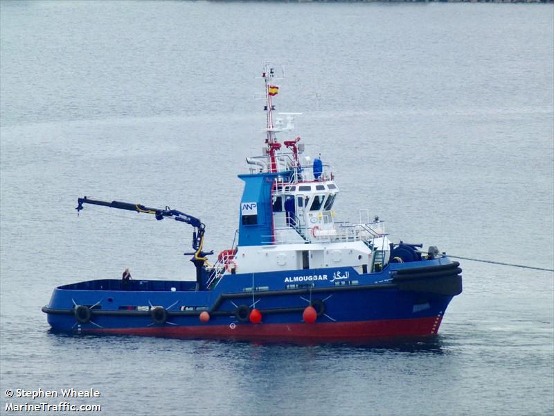 almouggar (Tug) - IMO 9836634, MMSI 242727300, Call Sign CNA5310 under the flag of Morocco