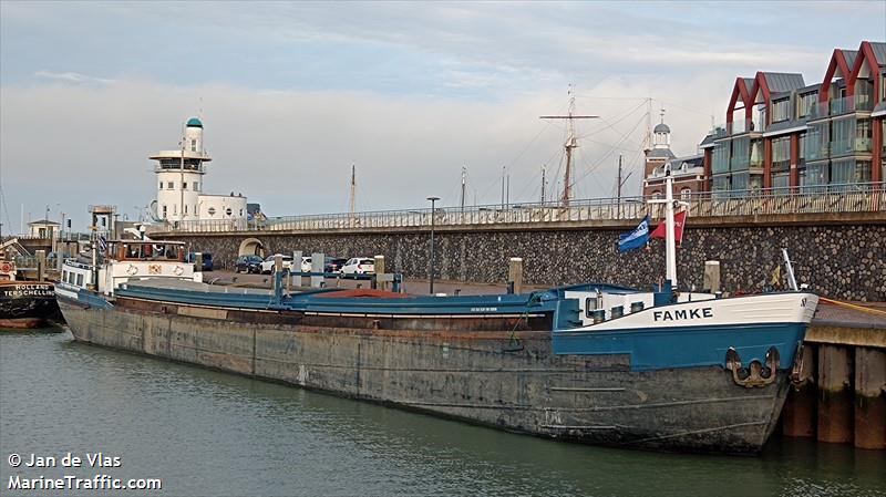 famke (Cargo ship) - IMO , MMSI 244630496, Call Sign PD7185 under the flag of Netherlands