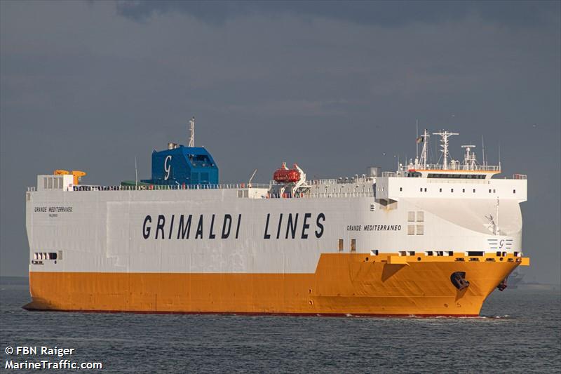 grande mediterraneo (Vehicles Carrier) - IMO 9138393, MMSI 247305000, Call Sign IBFF under the flag of Italy