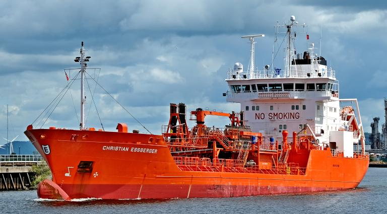 christian essberger (Chemical/Oil Products Tanker) - IMO 9212498, MMSI 255805753, Call Sign CQCC under the flag of Madeira