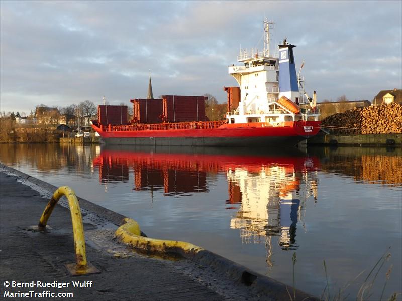 navita (General Cargo Ship) - IMO 8324737, MMSI 255805881, Call Sign CQYB under the flag of Madeira