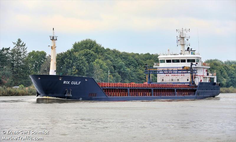 rix gulf (General Cargo Ship) - IMO 9396701, MMSI 255806275, Call Sign CQAT9 under the flag of Madeira