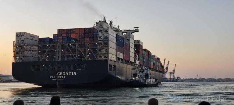 croatia (Container Ship) - IMO 9723277, MMSI 256763000, Call Sign 9HA3999 under the flag of Malta