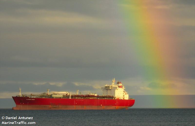 clipper orion (LPG Tanker) - IMO 9372420, MMSI 258641000, Call Sign LAHX6 under the flag of Norway