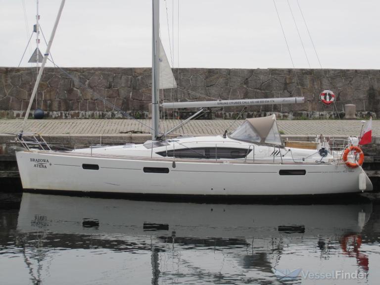 brazowa atena (Sailing vessel) - IMO , MMSI 261020120, Call Sign SPG3517 under the flag of Poland