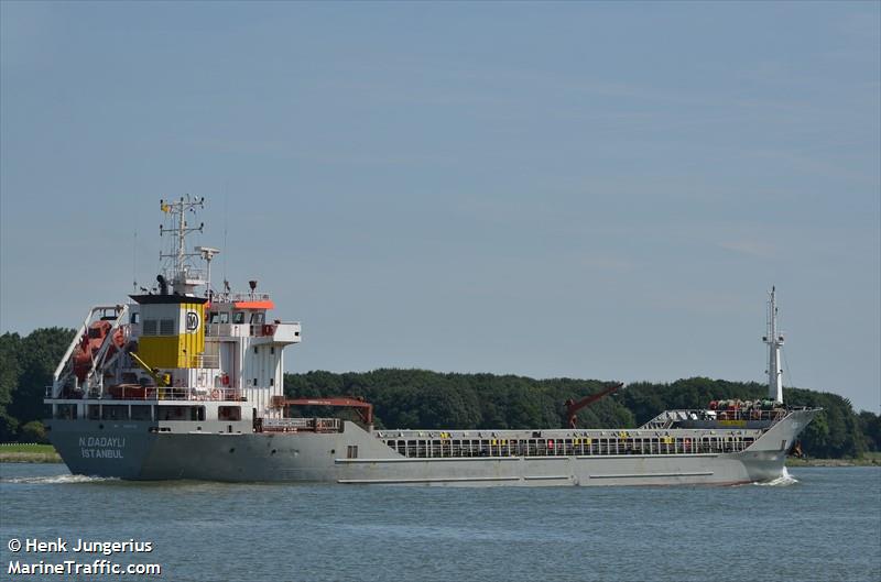 n.dadayli (General Cargo Ship) - IMO 9045730, MMSI 271000768, Call Sign TCCW7 under the flag of Turkey