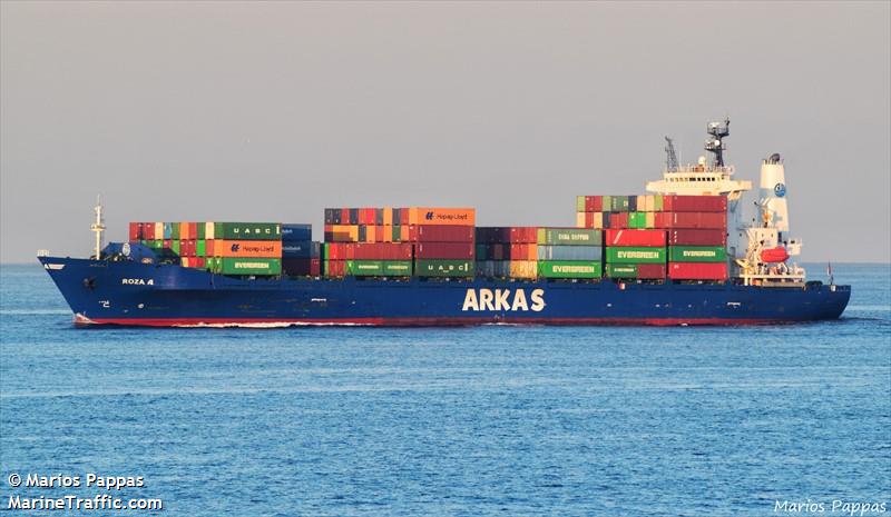 roza a (Container Ship) - IMO 9126742, MMSI 271001057, Call Sign TCRB7 under the flag of Turkey