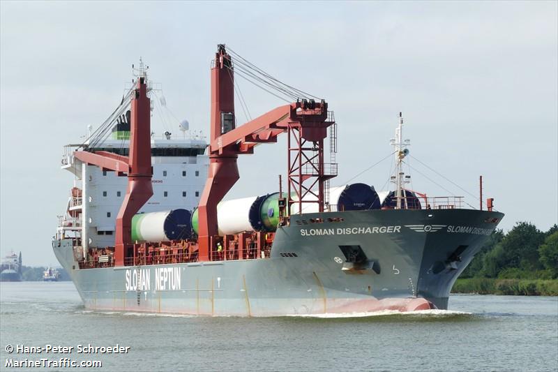 sloman discharger (General Cargo Ship) - IMO 9463578, MMSI 304571000, Call Sign V2GZ6 under the flag of Antigua & Barbuda