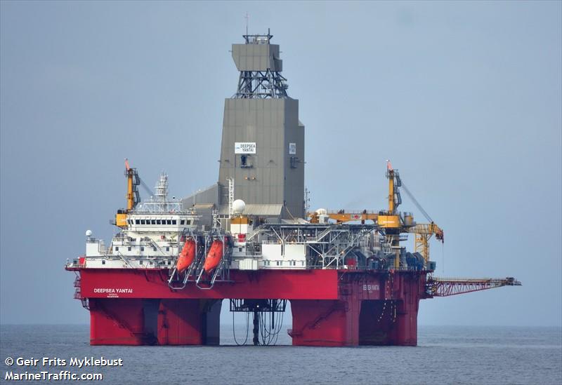 deepsea yantai (Drilling Ship) - IMO 9731638, MMSI 311000483, Call Sign C6CI7 under the flag of Bahamas