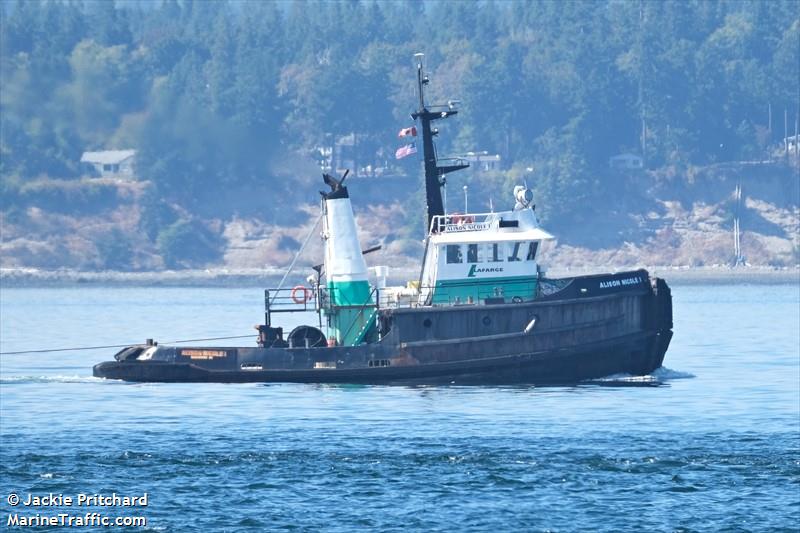 alison nicole 1 (Towing vessel (tow>200)) - IMO , MMSI 316001731, Call Sign CZ 5076 under the flag of Canada