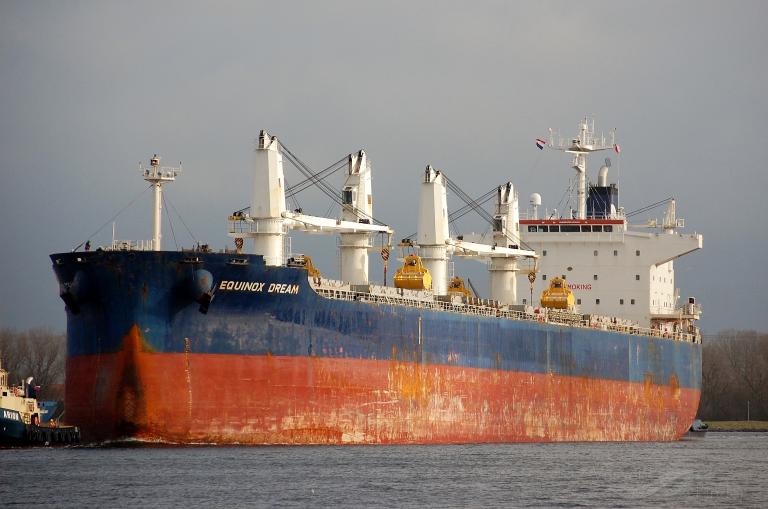 equinox dream (Bulk Carrier) - IMO 9503964, MMSI 319029800, Call Sign ZGBS8 under the flag of Cayman Islands