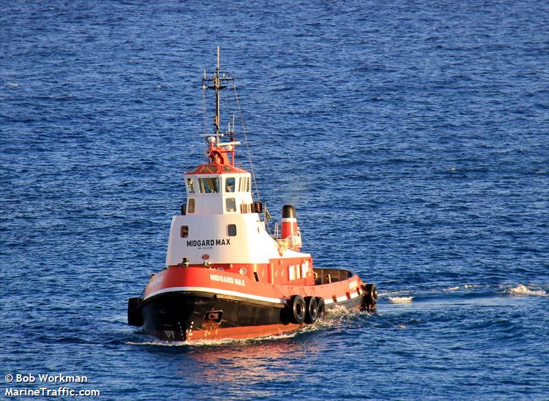 midgard max (Tug) - IMO , MMSI 325687000, Call Sign J7CV2 under the flag of Dominica