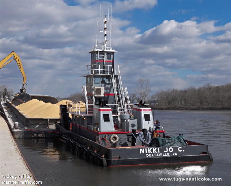 niki jo c (Tug) - IMO , MMSI 367127830, Call Sign WBA5546 under the flag of United States (USA)