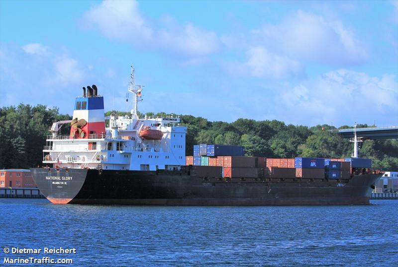 national glory (Container Ship) - IMO 8302246, MMSI 367141680, Call Sign WDD4207 under the flag of United States (USA)