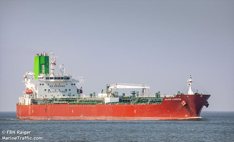 silver london (Chemical/Oil Products Tanker) - IMO 9683374, MMSI 370528000, Call Sign 3FRR7 under the flag of Panama