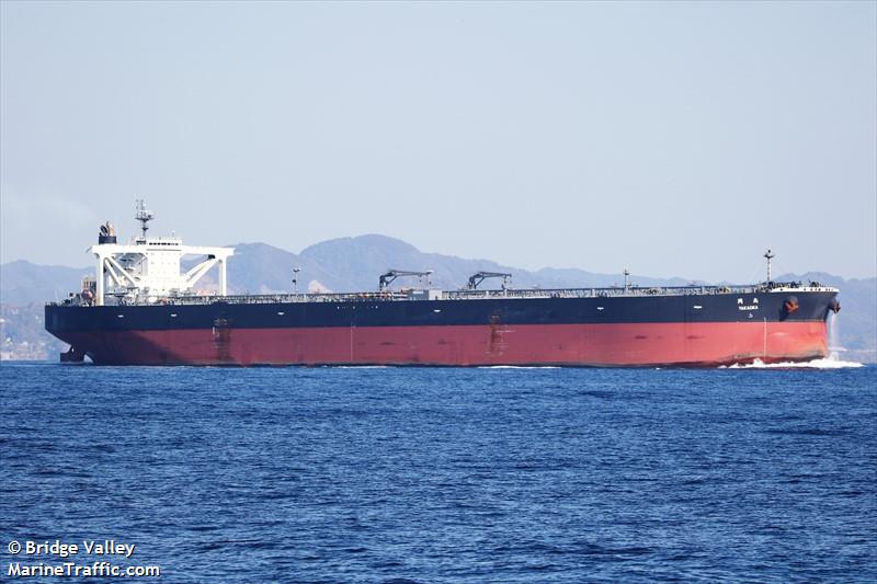 takaoka (Crude Oil Tanker) - IMO 9478664, MMSI 431385000, Call Sign 7JYC under the flag of Japan