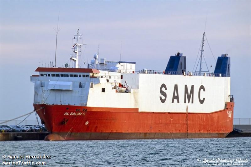 al salmy 5 (Vehicles Carrier) - IMO 8118839, MMSI 470447000, Call Sign A6E2563 under the flag of UAE