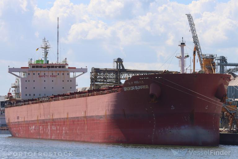 sinokor sunrise (Bulk Carrier) - IMO 9602148, MMSI 538004269, Call Sign V7WD2 under the flag of Marshall Islands