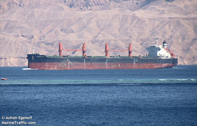 georgia m (Bulk Carrier) - IMO 9616618, MMSI 538004498, Call Sign V7XJ8 under the flag of Marshall Islands