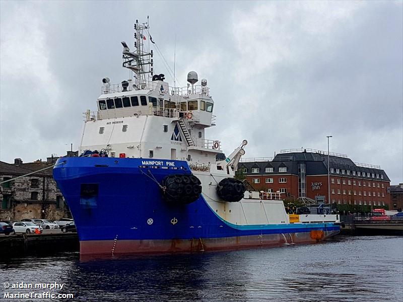 mainport pine (Research Vessel) - IMO 9659335, MMSI 538004830, Call Sign V7ZH8 under the flag of Marshall Islands