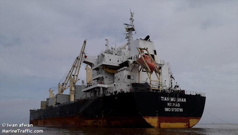 tian mu shan (Bulk Carrier) - IMO 9735799, MMSI 538007227, Call Sign V7ZT3 under the flag of Marshall Islands