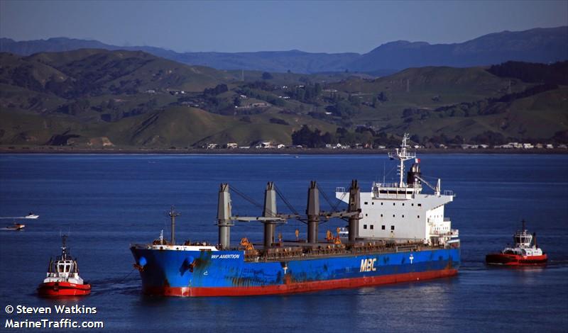 wp ambition (Bulk Carrier) - IMO 9690509, MMSI 538007830, Call Sign V7HF6 under the flag of Marshall Islands
