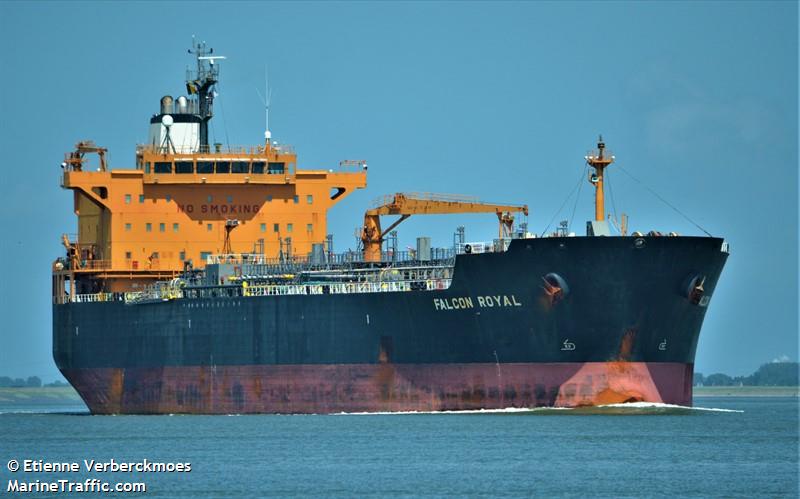 falcon royal (Chemical/Oil Products Tanker) - IMO 9374296, MMSI 563015200, Call Sign 9V5390 under the flag of Singapore