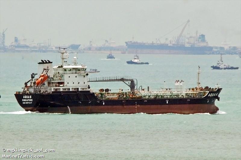 aqua6 (Oil Products Tanker) - IMO 9571117, MMSI 563765000, Call Sign 9V8340 under the flag of Singapore
