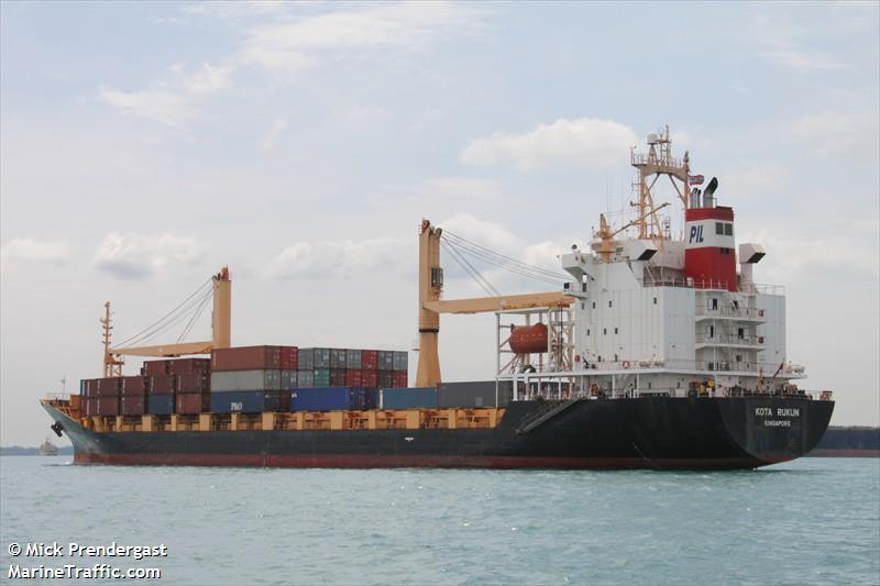 kota rukun (Container Ship) - IMO 9167459, MMSI 564599000, Call Sign S6TJ under the flag of Singapore