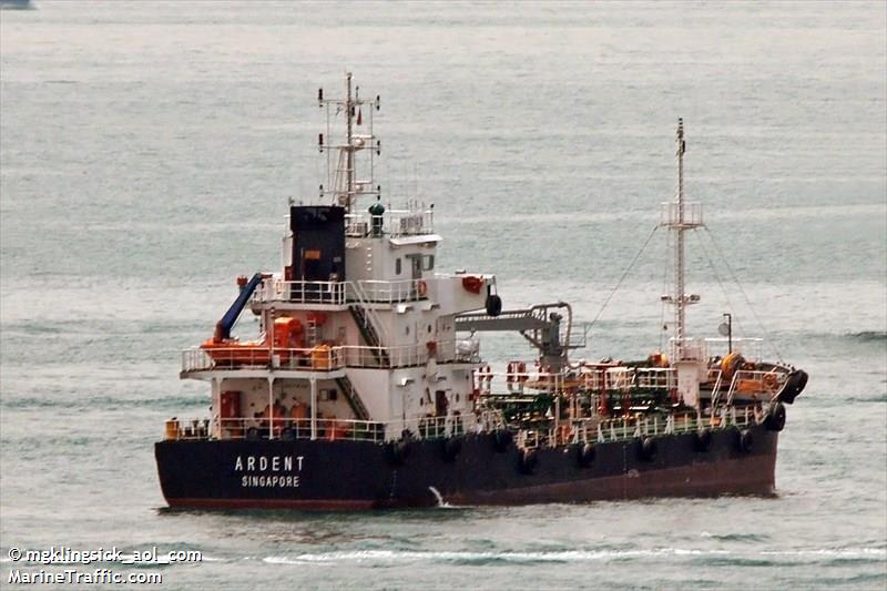 ardent (Bunkering Tanker) - IMO 9649134, MMSI 566417000, Call Sign 9V9766 under the flag of Singapore